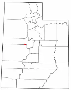 Location of Leamington, Utah