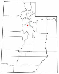 Location of Lindon, Utah