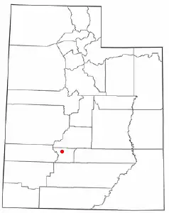 Location of Marysvale, Utah