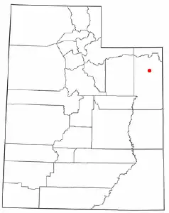 Location of Naples, Utah