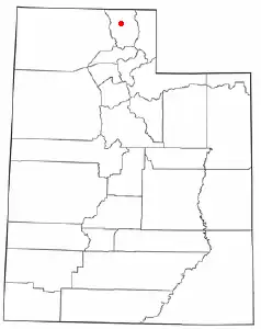 Location of North Logan, Utah