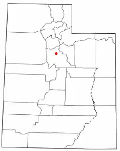 Location of Orem, Utah
