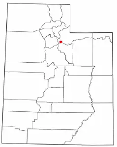 Location of Park City, Utah