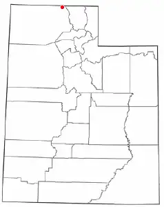 Location of Portage, Utah