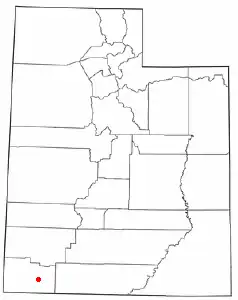 Location of Toquerville, Utah