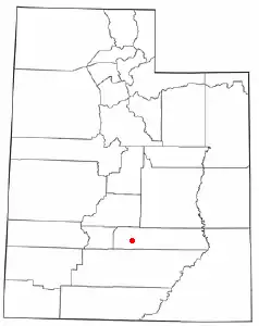 Location of Torrey, Utah