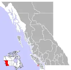 Location of Ucluelet in بریتیش کلمبیا