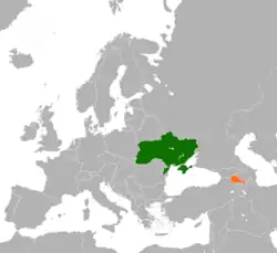 نقشهٔ مکان‌نمای Ukraine و Armenia