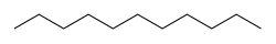 Skeletal formula of undecane