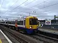 Class 378 stopping at Harringay Green Lanes on a service to Gospel Oak