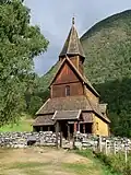 Front view of the church