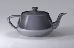 رندر مدرنی از مدل قوری نمادین یوتا که توسط مارتین نیوول (۱۹۷۵) توسعه یافته است. قوری یوتا یکی از رایجترین مدلهایی است که در آموزش گرافیک سه بعدی استفاده میشود