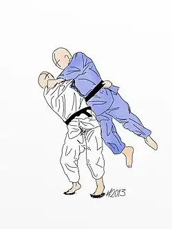 photo of Utsuri goshi demonstration
