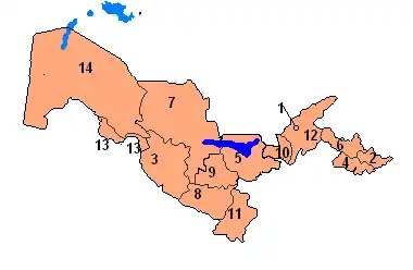 تقسیمات سیاسی ازبکستان