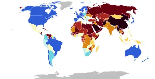 V-Dem Electoral Democracy Index for 2024