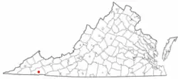 Location in the Commonwealth of ویرجینیا