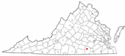 Location of Alberta, Virginia