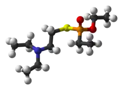 Ball-and-stick model of VE