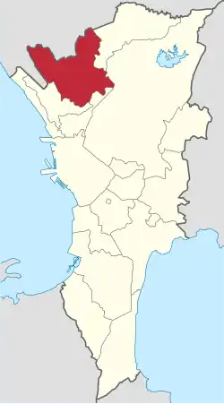 Map of کلانشهر مانیل with والنزوئلا highlighted