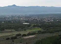 viewed from the north, along Harris Grade Road