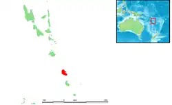 Location within Vanuatu