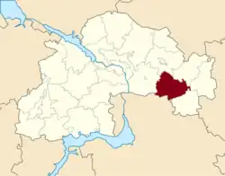 Raion location in استان دنیپروپتروفسک