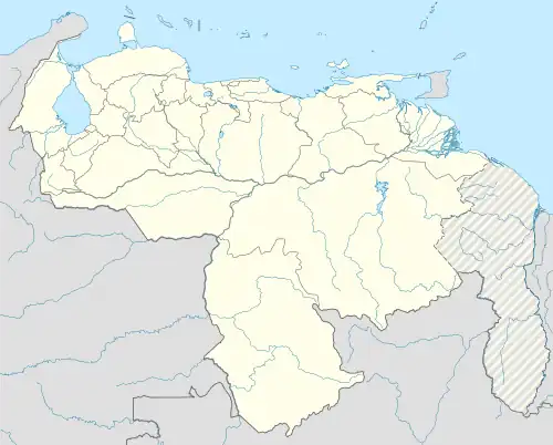 کارورا در ونزوئلا واقع شده
