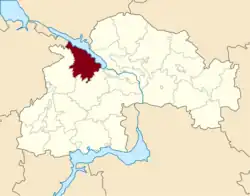 Raion location in استان دنیپروپتروفسک