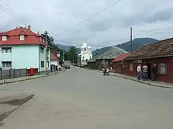 One of many streets in the center of Vişeu de Sus