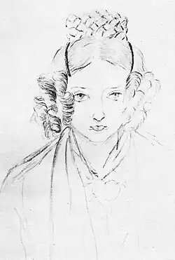 Victoria's sketch of herself