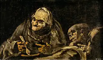 (Dos viejos comiendo sopa)، دو پیر در حال خوردن سوپ، ۱۸۱۹–۱۸۲۳