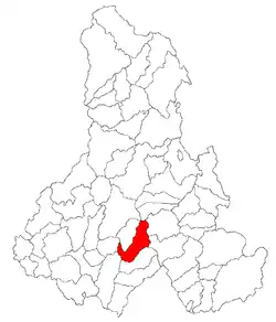 Location of Vlăhiţa