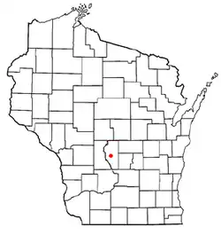 Location of Adams, Wisconsin