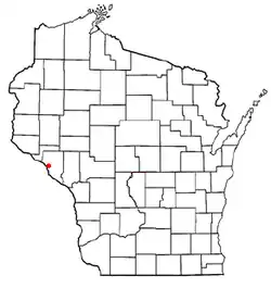 Location of Alma, Wisconsin