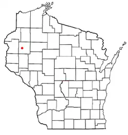 Location of Almena within Wisconsin