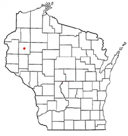 Location of Barron, Wisconsin