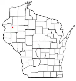 Location of Cumberland, Wisconsin