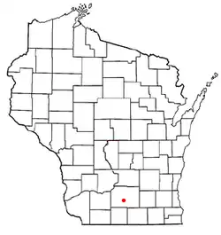 Location of Fitchburg, Wisconsin