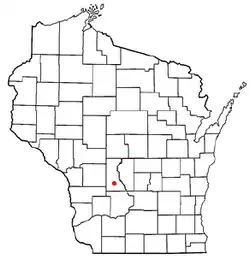 Location of Mauston, Wisconsin