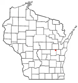 Location of Menasha, Wisconsin