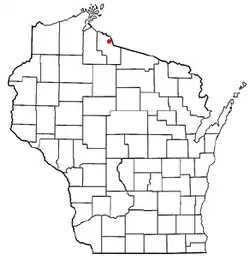 Location of Montreal, Wisconsin