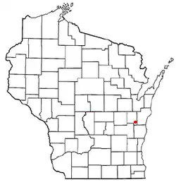 Location of New Holstein, Wisconsin