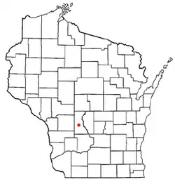 Location of New Lisbon, Wisconsin