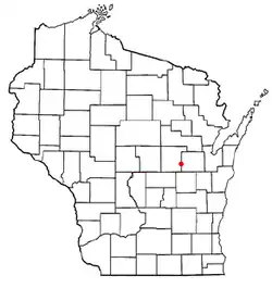 Location of New London, Wisconsin