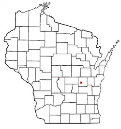 Location of Omro, Wisconsin