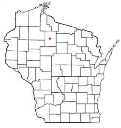 Location of Phillips, Wisconsin