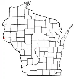 Location of Prescott, Wisconsin