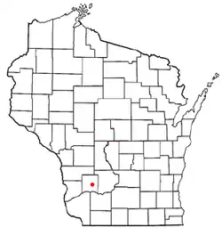 Location of Richland Center, Wisconsin