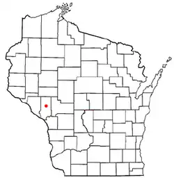Location of Whitehall, Wisconsin