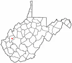 Location of Bancroft, West Virginia